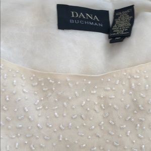 Dana Buchman Silk Beaded Top From Macy’s w/ Tags